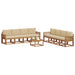 Set de canapele de exterior cu pernă 9 pcs Natural și Bej - WALTI WALTI