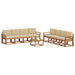 Set de canapele de exterior cu pernă 9 pcs Natural și Bej - WALTI WALTI