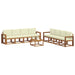 Set de canapele de exterior cu pernă 9 pcs Natural și Crem - WALTI WALTI