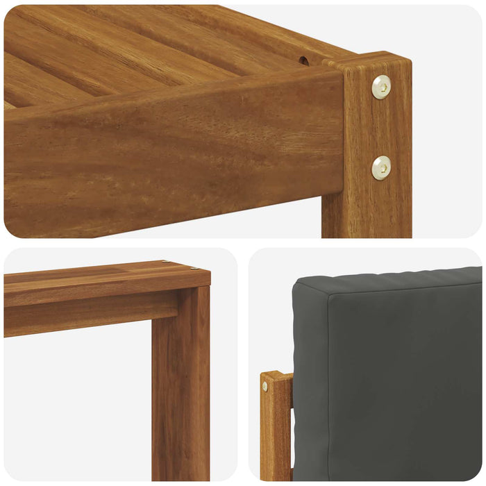 Set de canapele de exterior cu pernă 9 pcs Natural și Antracit WALTI