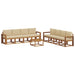 Set de canapele de exterior cu pernă 9 pcs Natural și Bej - WALTI WALTI