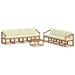 Set de canapele de exterior cu pernă 9 pcs Natural și Crem - WALTI WALTI