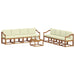 Set de canapele de exterior cu pernă 9 pcs Natural și Crem - WALTI WALTI