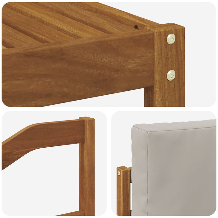Set de canapele de exterior 9 pcs Gri natural și deschis - WALTI WALTI