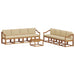 Set de canapele de exterior cu pernă 9 pcs Natural și Bej - WALTI WALTI