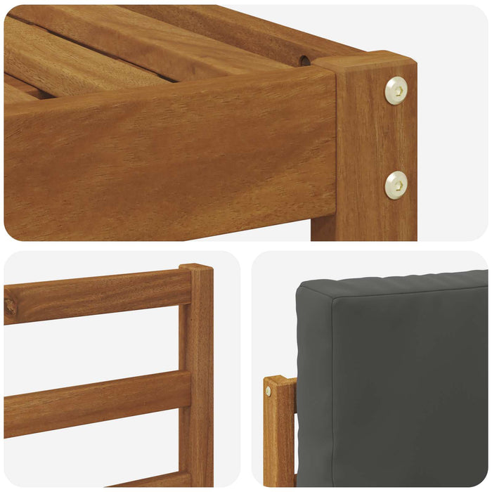 Set de canapele de exterior cu pernă 4 pcs Natural și Antracit - WALTI WALTI