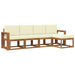 Set de canapele de exterior cu pernă 5 pcs Natural și Crem - WALTI WALTI
