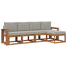 Set de canapele de exterior 5 pcs Gri natural și deschis - WALTI WALTI