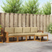Set de canapele de exterior cu pernă 5 pcs Natural și Bej - WALTI WALTI