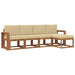 Set de canapele de exterior cu pernă 5 pcs Natural și Bej - WALTI WALTI