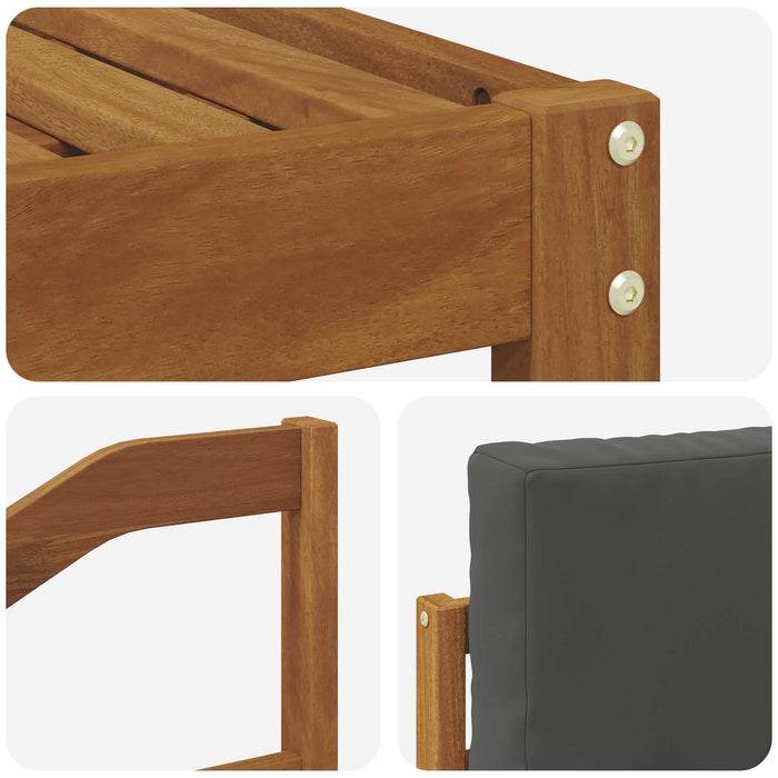 Set de canapele de exterior cu pernă 5 pcs Natural și Antracit - WALTI WALTI