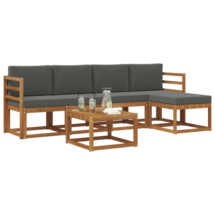 Set de canapele de exterior cu pernă 6 pcs Natural și Antracit - WALTI WALTI