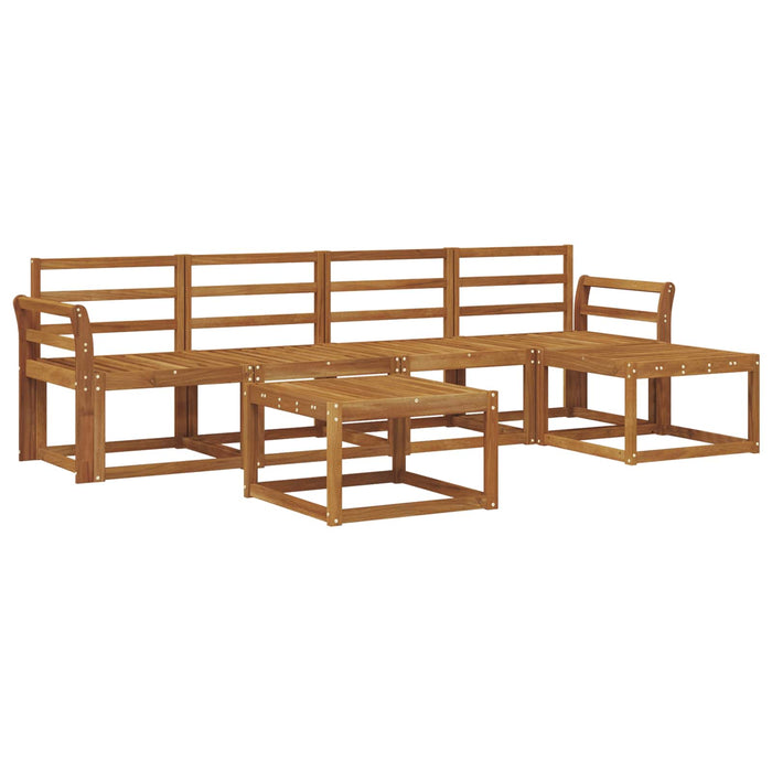 Set de canapele de exterior 6 pcs natural Lemn Solid de Acacia WALTI