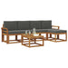 Set de canapele de exterior cu pernă 6 pcs Natural și Antracit - WALTI WALTI