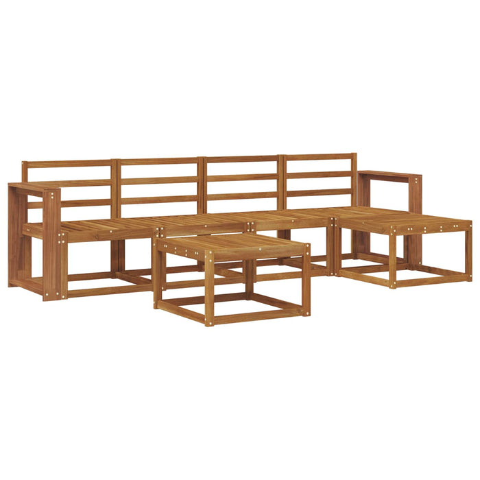Set de canapele de exterior 6 pcs natural Lemn Solid de Acacia WALTI