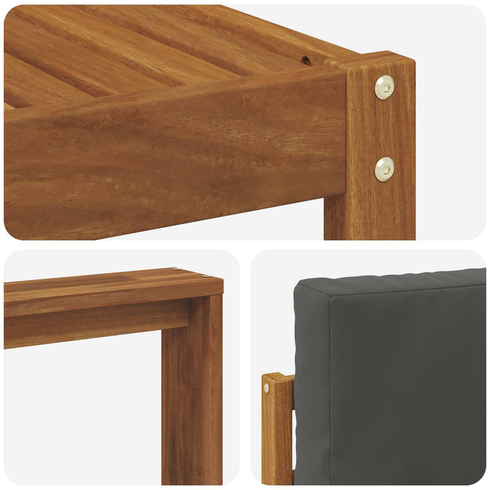 Set de canapele de exterior cu pernă 6 pcs Natural și Antracit WALTI