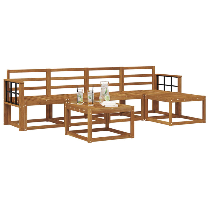 Set de canapele de exterior 6 pcs natural Lemn Solid de Acacia - WALTI WALTI