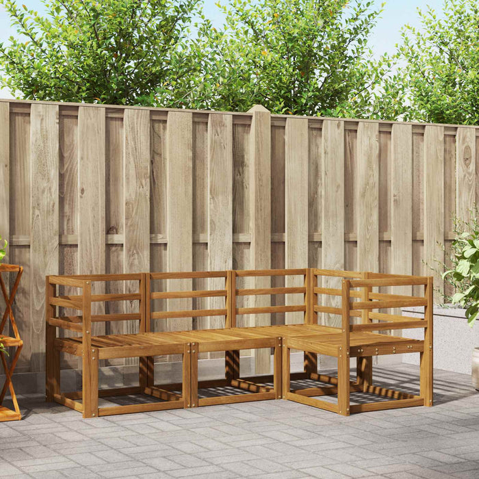 Set de canapele de exterior 4 pcs natural Lemn Solid de Acacia - WALTI WALTI