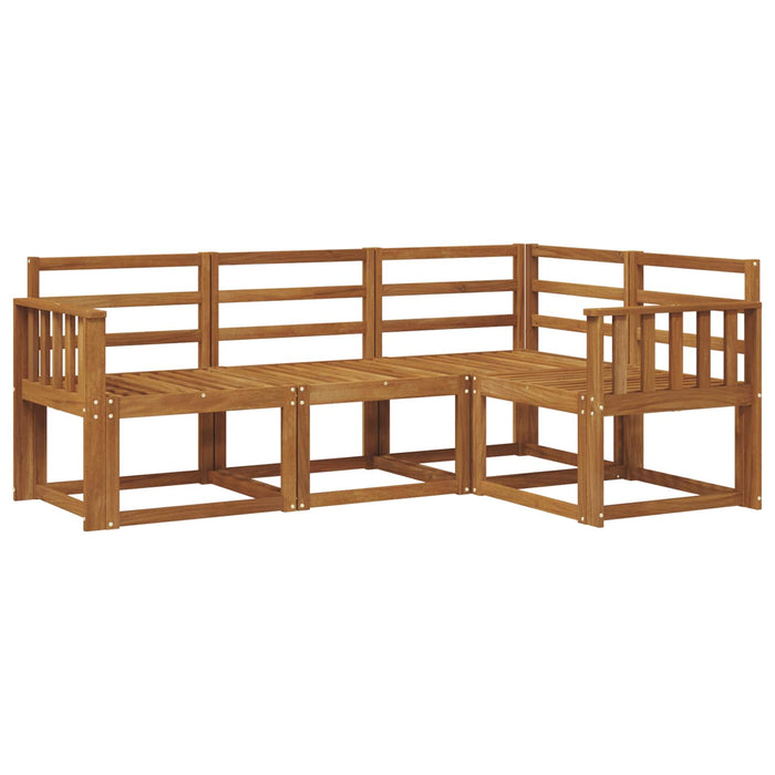 Set de canapele de exterior 4 pcs natural Lemn Solid de Acacia - WALTI WALTI