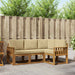 Set de canapele de exterior cu pernă 4 pcs Natural și Bej - WALTI WALTI