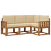 Set de canapele de exterior cu pernă 4 pcs Natural și Bej - WALTI WALTI