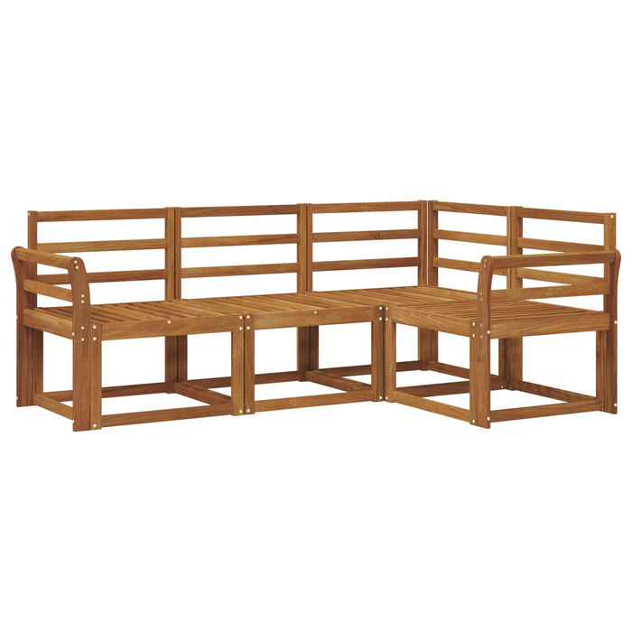 Set de canapele de exterior 4 pcs natural Lemn Solid de Acacia - WALTI WALTI