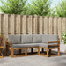 Set de canapele de exterior 4 pcs Gri natural și deschis - WALTI WALTI