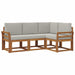Set de canapele de exterior 4 pcs Gri natural și deschis - WALTI WALTI
