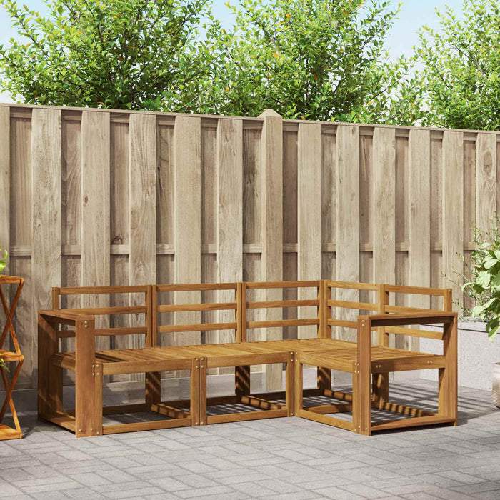 Set de canapele de exterior 4 pcs natural Lemn Solid de Acacia - WALTI WALTI