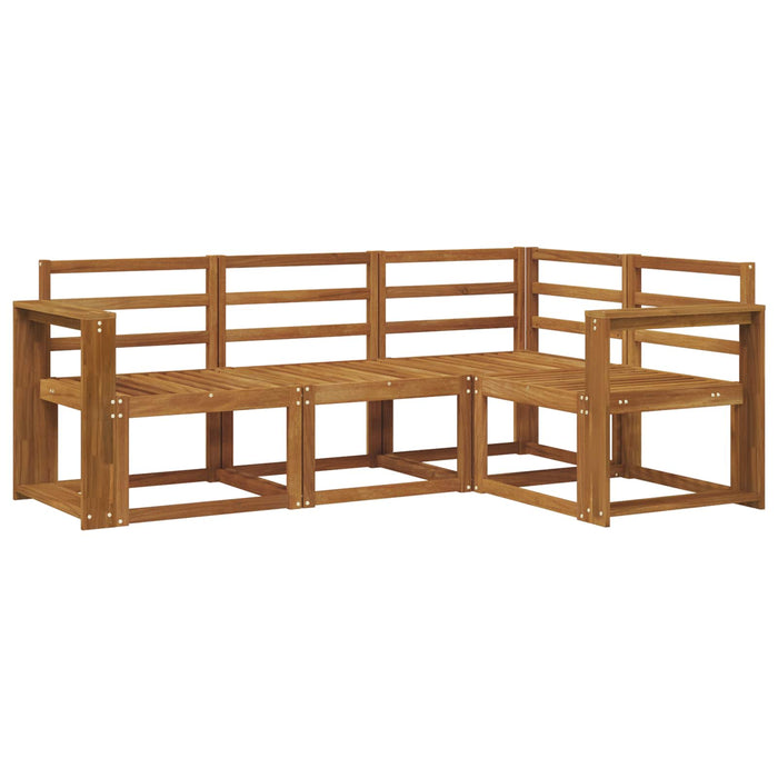 Set de canapele de exterior 4 pcs natural Lemn Solid de Acacia - WALTI WALTI