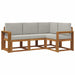 Set de canapele de exterior 4 pcs Gri natural și deschis - WALTI WALTI
