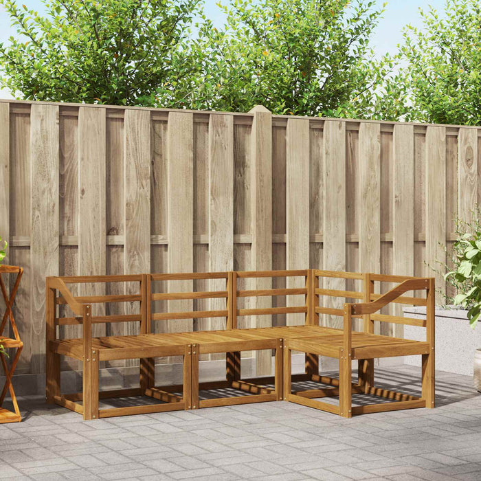 Set de canapele de exterior 4 pcs natural Lemn Solid de Acacia - WALTI WALTI