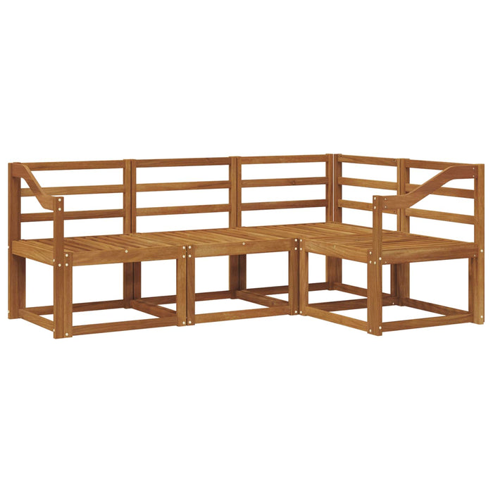 Set de canapele de exterior 4 pcs natural Lemn Solid de Acacia - WALTI WALTI
