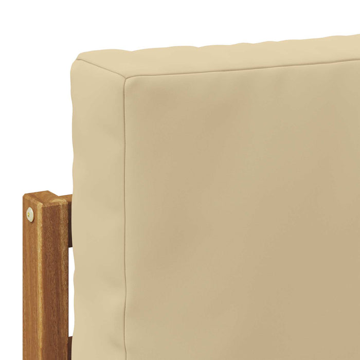 Set de canapele de exterior cu pernă 4 pcs Natural și Bej - WALTI WALTI