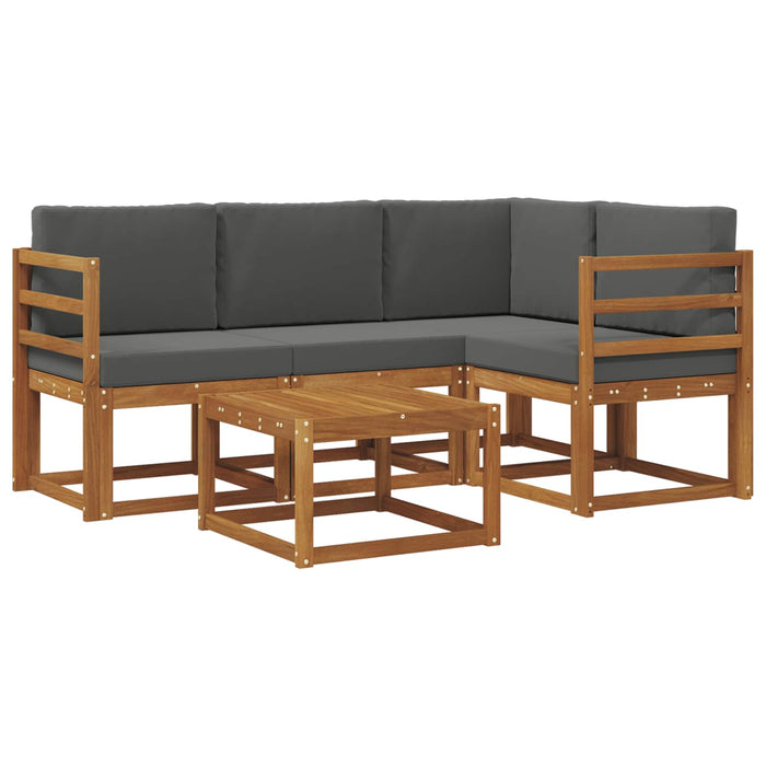 Set de canapele de exterior cu pernă 5 pcs Natural și Antracit - WALTI WALTI