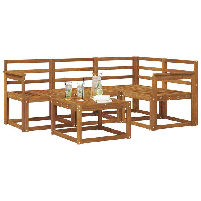 Set de canapele de exterior 5 pcs natural Lemn Solid de Acacia - WALTI WALTI