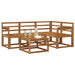 Set de canapele de exterior 5 pcs natural Lemn Solid de Acacia - WALTI WALTI