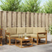 Set de canapele de exterior cu pernă 5 pcs Natural și Bej - WALTI WALTI
