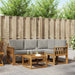 Set de canapele de exterior 5 pcs Gri natural și deschis - WALTI WALTI