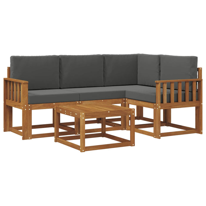 Set de canapele de exterior cu pernă 5 pcs Natural și Antracit - WALTI WALTI