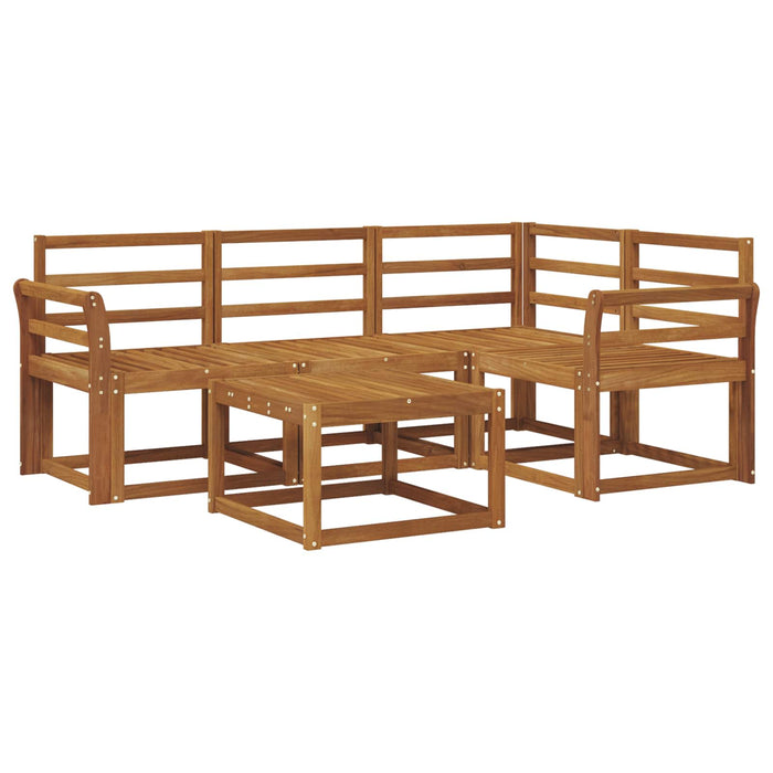 Set de canapele de exterior 5 pcs natural Lemn Solid de Acacia WALTI
