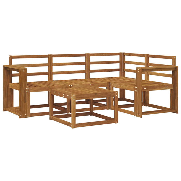 Set de canapele de exterior 5 pcs natural Lemn Solid de Acacia WALTI