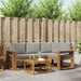 Set de canapele de exterior 5 pcs Gri natural și deschis - WALTI WALTI