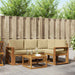 Set de canapele de exterior cu pernă 5 pcs Natural și Bej - WALTI WALTI