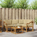 Set de canapele de exterior cu pernă 5 pcs Natural și Bej - WALTI WALTI