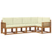 Set de canapele de exterior cu pernă 5 pcs Natural și Crem - WALTI WALTI