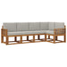 Set de canapele de exterior 5 pcs Gri natural și deschis - WALTI WALTI