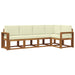 Set de canapele de exterior cu pernă 5 pcs Natural și Crem - WALTI WALTI