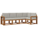 Set de canapele de exterior 5 pcs Gri natural și deschis - WALTI WALTI