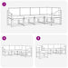 Set de canapele de exterior cu pernă 5 pcs Natural și Bej - WALTI WALTI